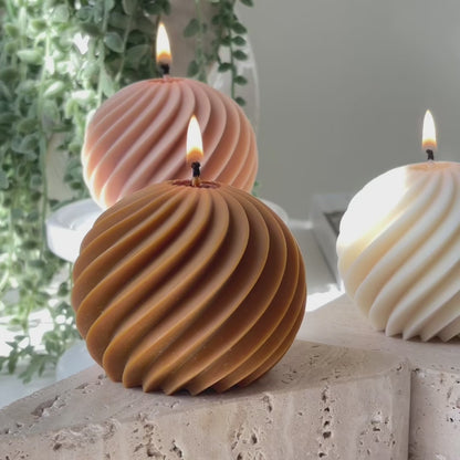 SPIRAL BALL CANDLE