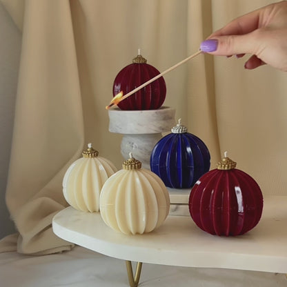 FESTIVE ROUND CANDLE
