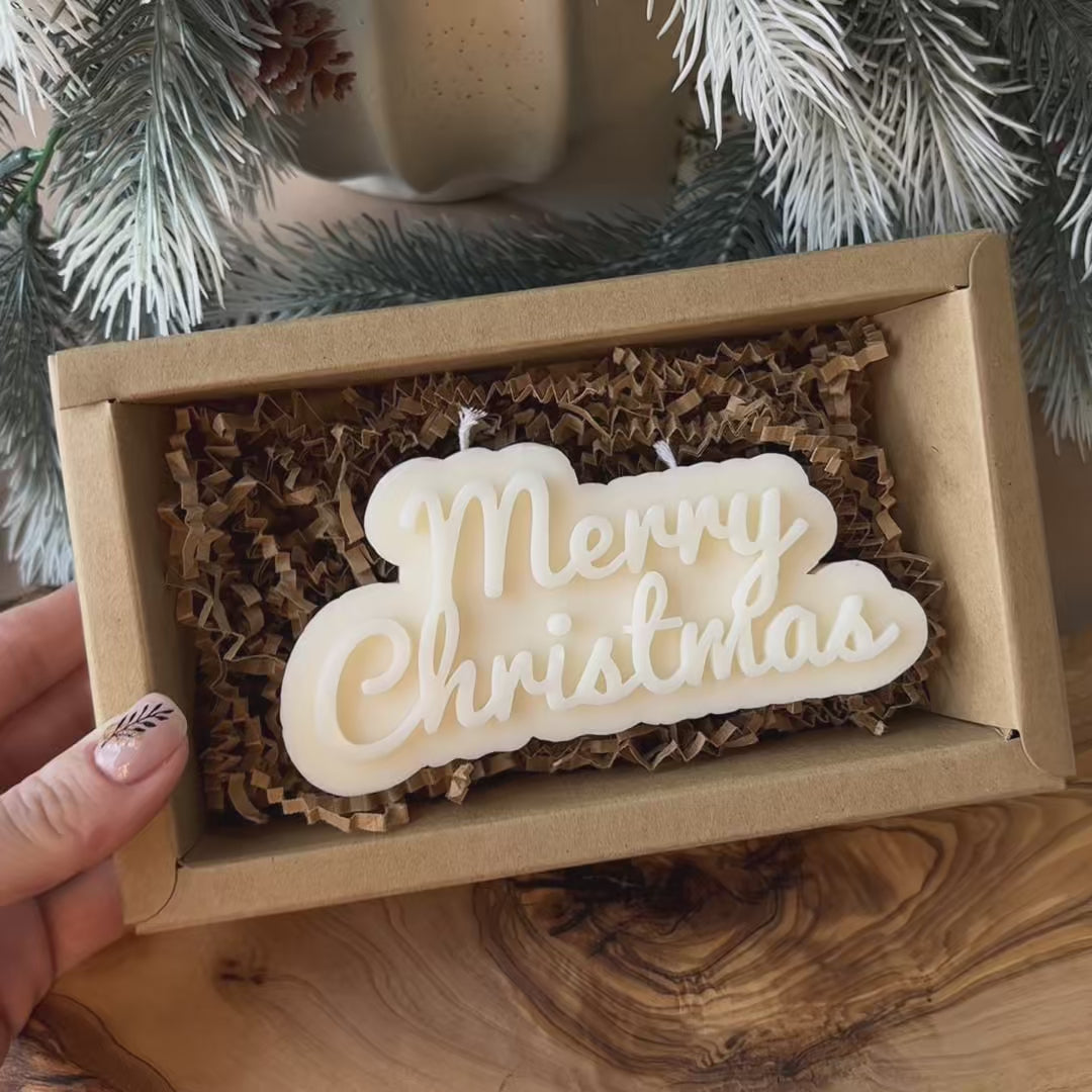 soy wax candles with merry christmas design perfect for seasonal gifts secret santa and holiday home accents